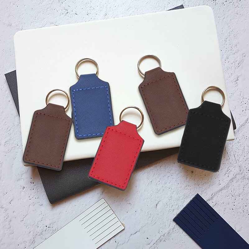 Leather Keychain Blanks Manufacturer - Lasable Leatherette Business Cards DIY