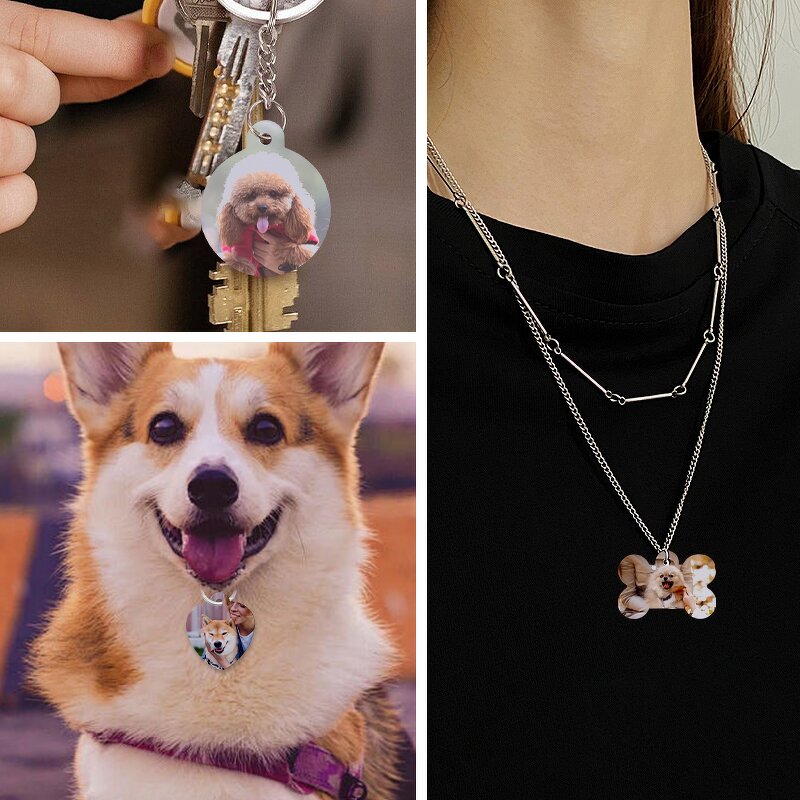 Dog Tag Manufacturer - Double-sided Sublimation Aluminum Pet ID Pendant