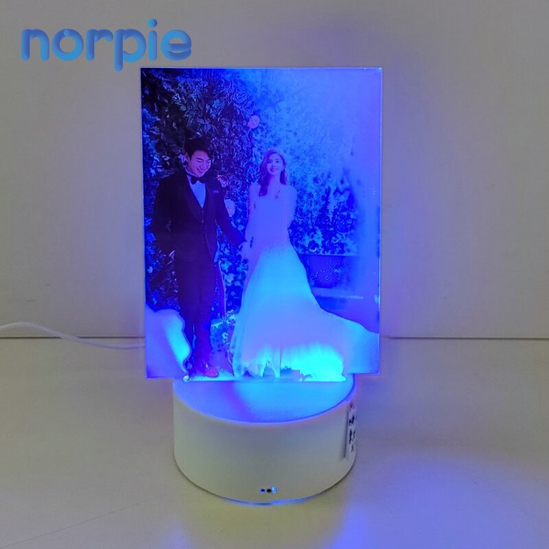 Photo Lamp Manufacturer - Custom Sublimation Acrylic Night Lamp USB Stand