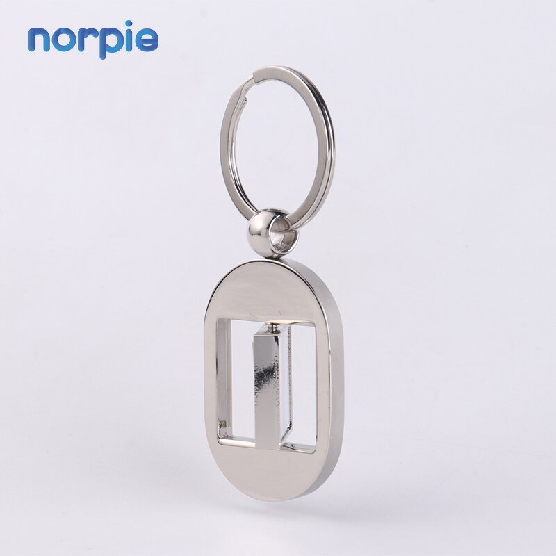 Rotatable Keychain Manufacturer - Sublimation 360° Rotatable Metal Dog Tag Keychain