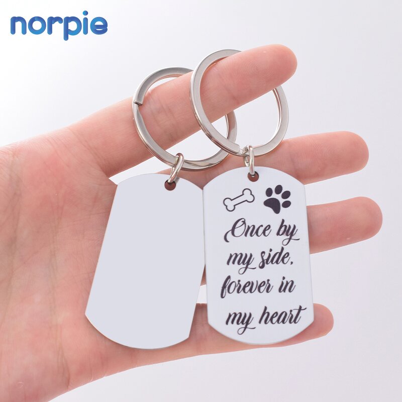 Dog Tag Keychain Manufacturer - Double-sided Sublimation Pet Memorial