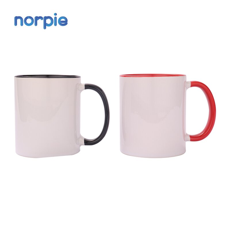 Ceramic Mug Manufacturer - Wholesale 11oz Sublimation Inner Handle Color