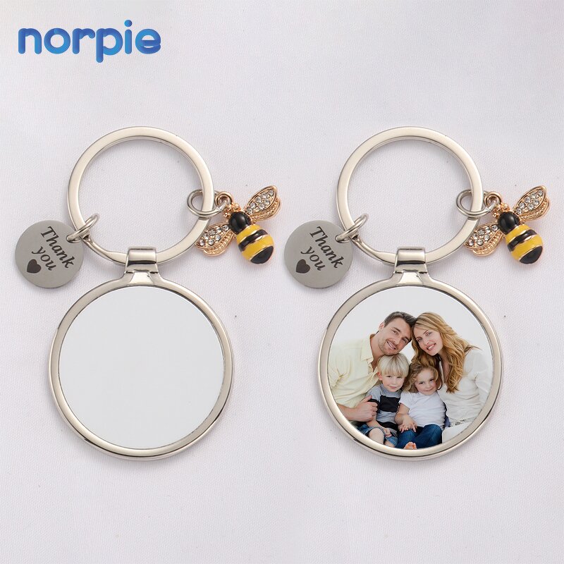 Teacher Keychain Manufacturer - Sublimation Appreciation Gift Bee Keyring