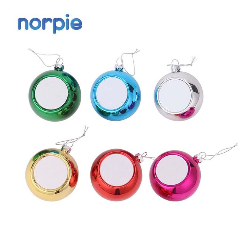 Christmas Ball Manufacturer - Colorful Round Sublimation Plastic Tree Ball