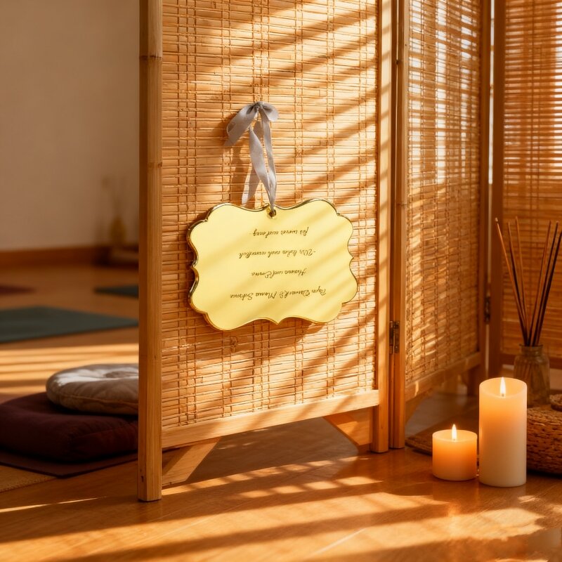 Acrylic Ornament Manufacturer - Latest Design Laser Engraving Blank Mirror