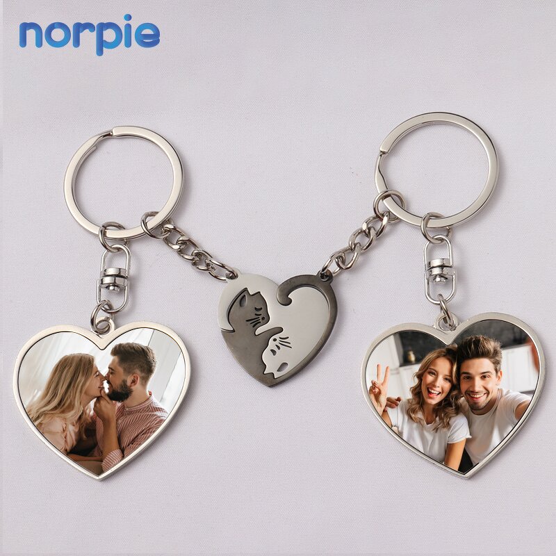 Couple Keychain Manufacturer - Ready to Ship Cat Matching Sublimation Blank