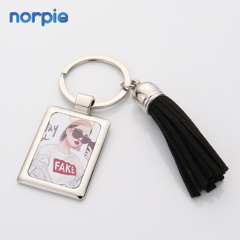 Tassel Keychain Manufacturer - Key Holder Single-sided Sublimation Blank Keychain