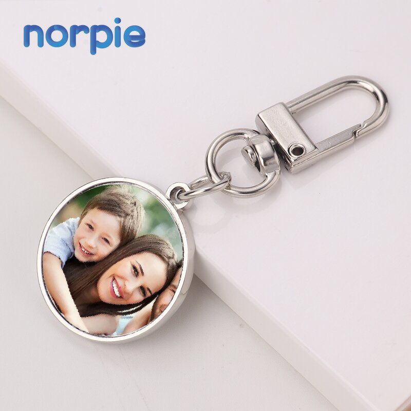 Heart Keychain Manufacturer - Gold Sublimation Metal Charm Promotion Gift