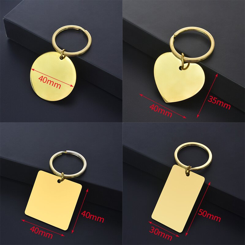 Heart Keychain Manufacturer - Stainless Steel Mirror Polished Engraving Keychain