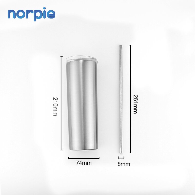 Tumbler Cup Manufacturer - Sublimation Blank 20oz Stainless Steel with Straw