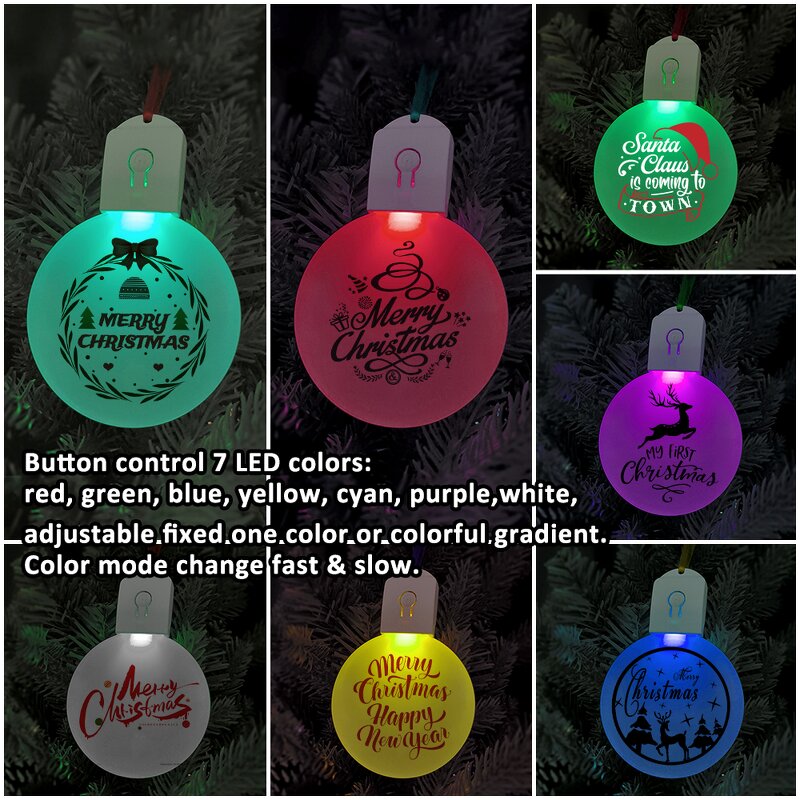 Christmas Ornament Manufacturer - Sublimation Blank Acrylic LED with Battery