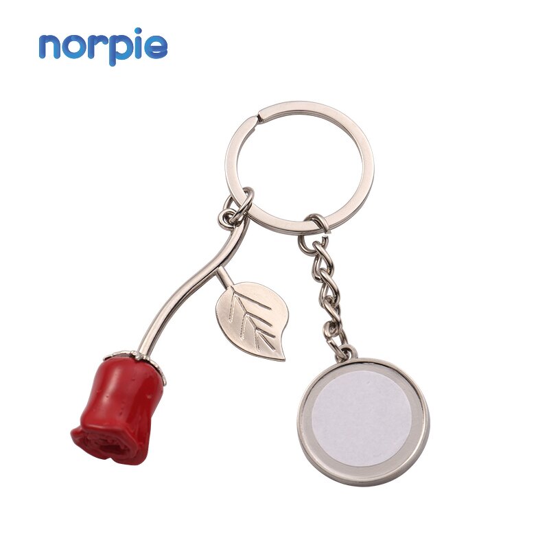 Rose Keychain Manufacturer - Custom Sublimation Mother's Day Gift Pendant