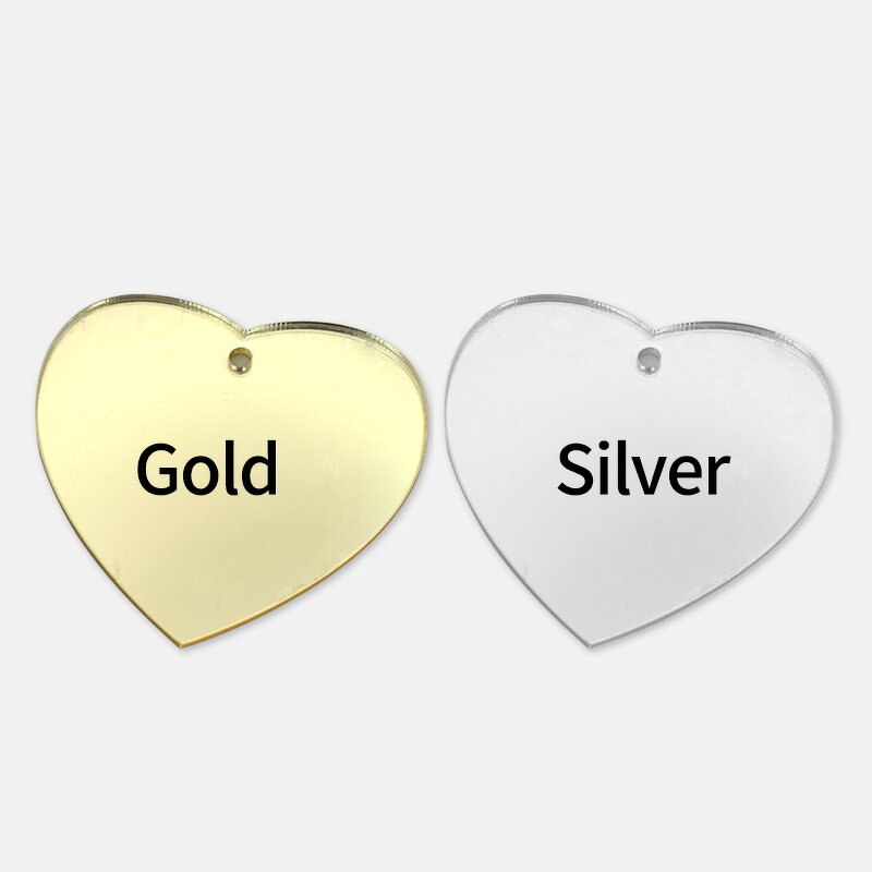 Acrylic Ornament Manufacturer - Custom Shape Laser Engraving Blank Mirror