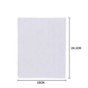 Jigsaw Puzzle Manufacturer - A4 Plain White Sublimation Jigsaw Puzzle 80pcs