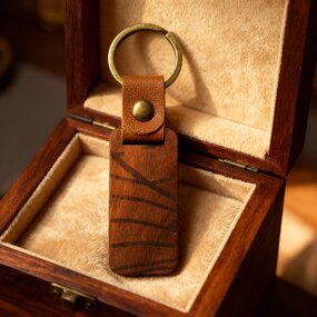 Wood Keychain Manufacturer - Light Custom Laser Engraving Branding Souvenir