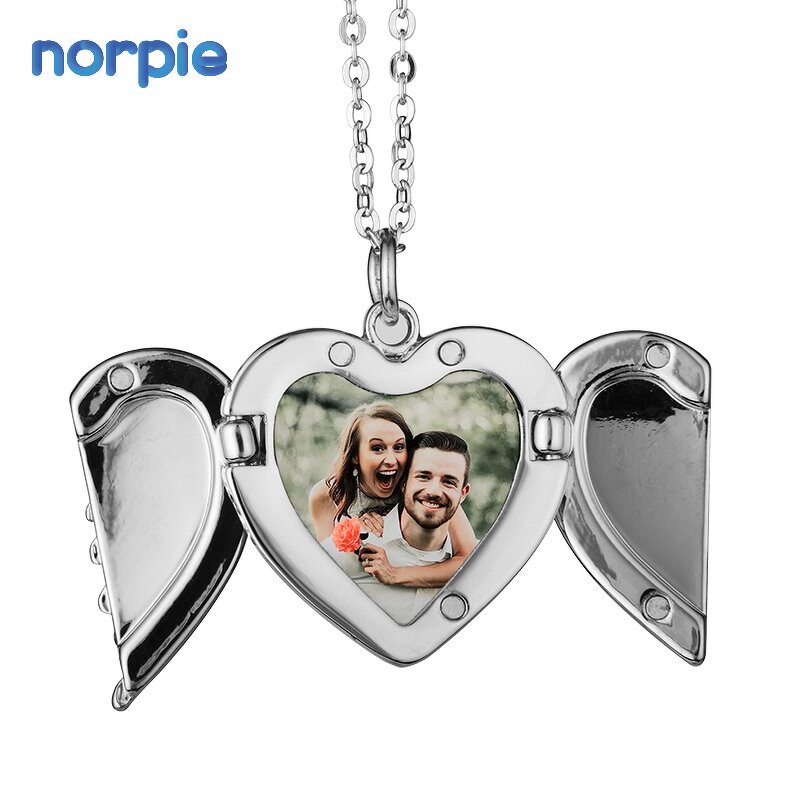 Angel Wings Necklace Manufacturer - Sublimation Memorial Pendant Necklace
