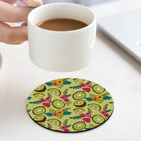 Coaster Manufacturer - Sublimation Blank Round Neoprene Cup Mat Bulk Supply