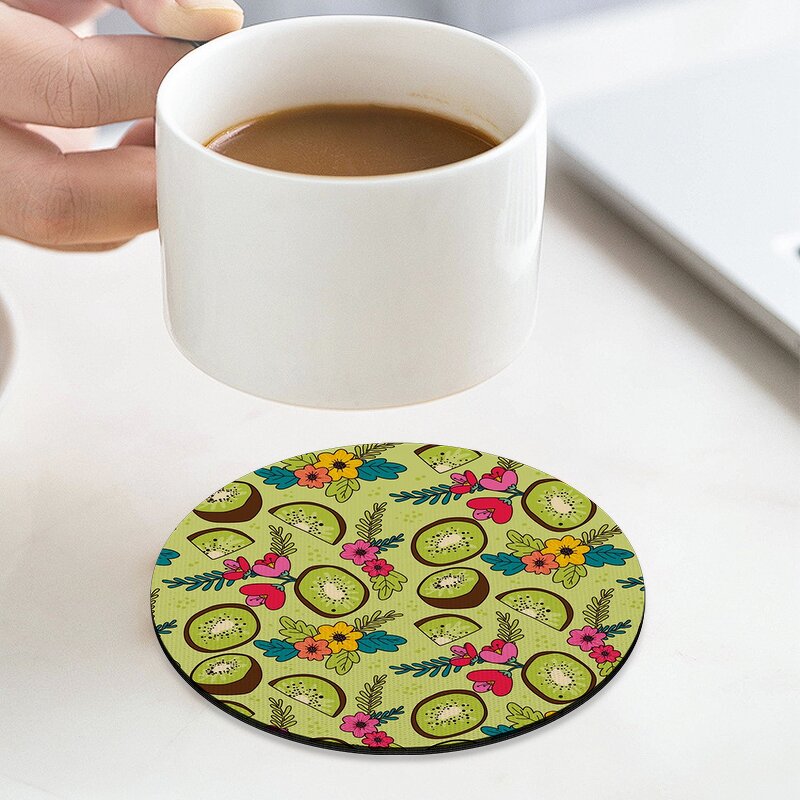 Coaster Manufacturer - Sublimation Blank Round Neoprene Cup Mat Bulk Supply
