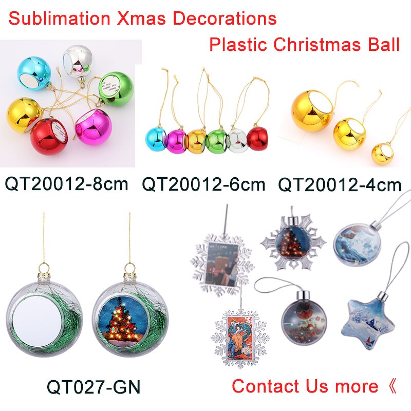 Christmas Ball Manufacturer - UV Printing Double-sided Rotating Ornament Ball