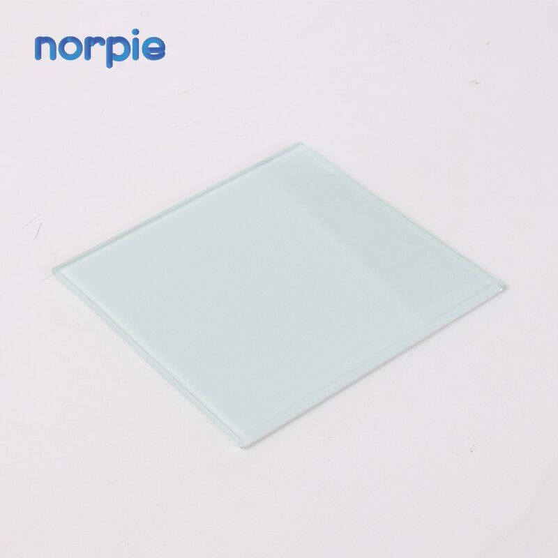 Glass Coaster Manufacturer - China Square Plain Glass Coaster with Rubber Feet