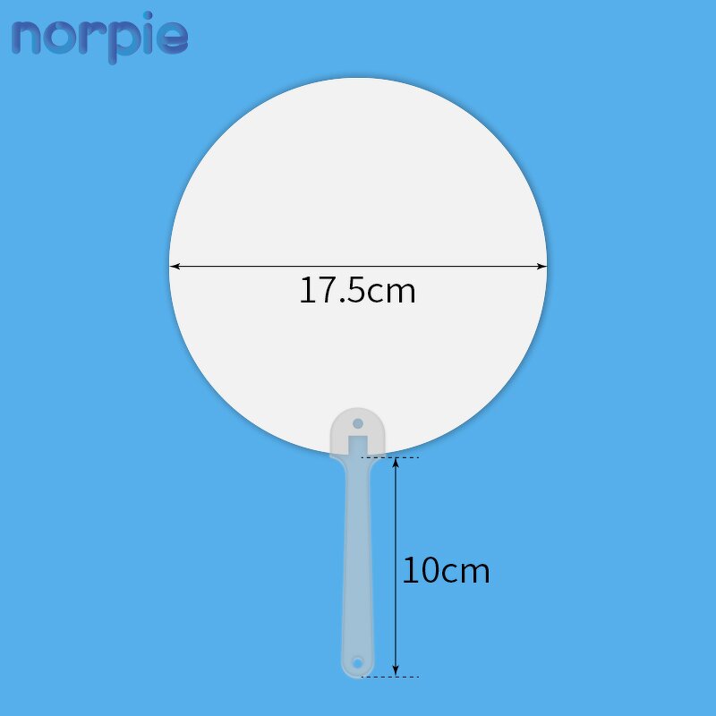 Hand Fan Manufacturer - Wedding PET Plastic Round 17.5CM Sublimation Blank