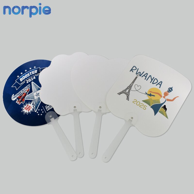 Hand Fan Manufacturer - Sublimation Blank PET Plastic Double-sided Flower