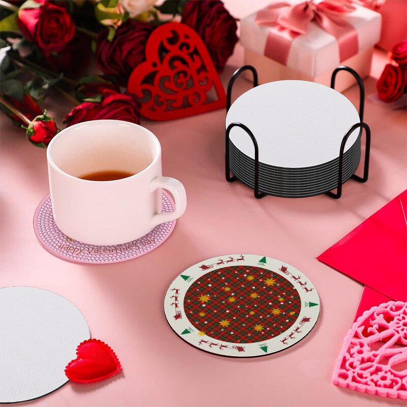 Car Coaster Manufacturer - Sublimation Blank Circular Neoprene Customized