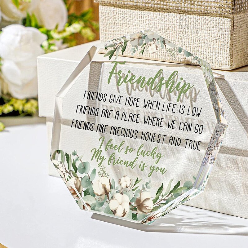 Acrylic Plaque Manufacturer - Custom Birthday Teacher Sublimation Desk Sign