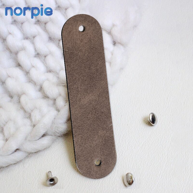 Leather Label Manufacturer - Custom Sublimation Blank Label for Knitting