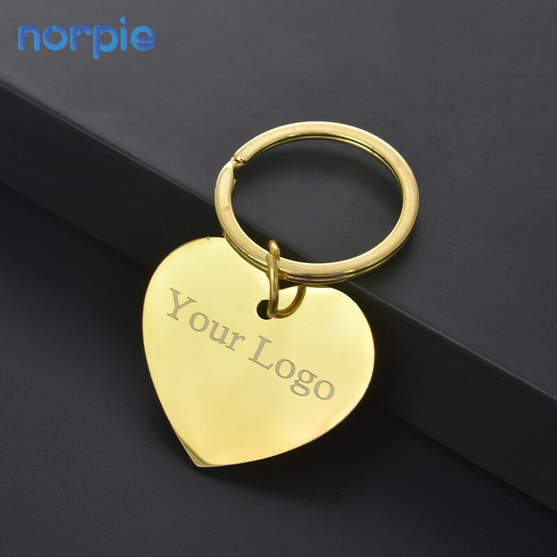 Heart Keychain Manufacturer - Stainless Steel Mirror Polished Engraving Keychain