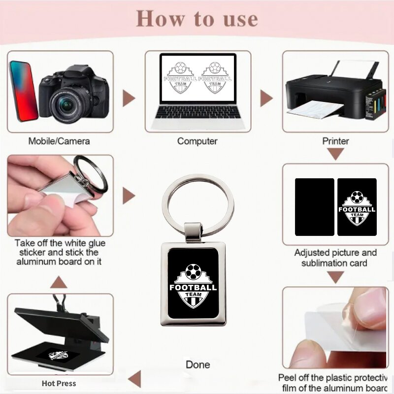 Keychain Blanks Manufacturer - Custom Laser Engraving Sublimation Blank Keyring