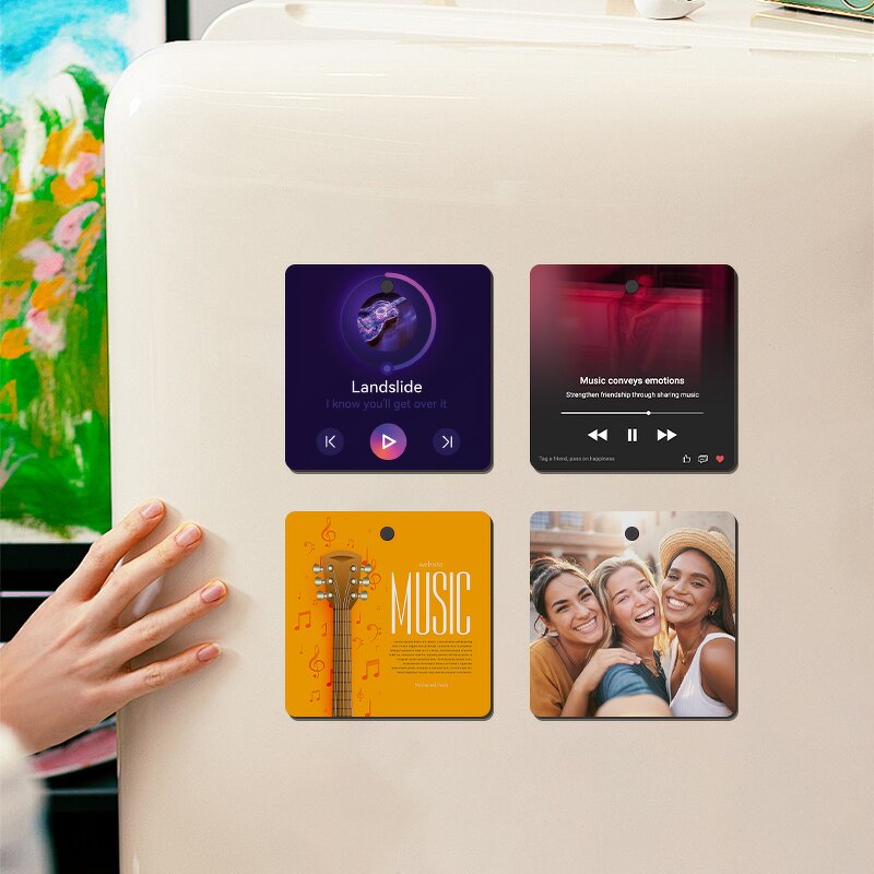 Fridge Magnet Manufacturer - MDF Music Player Rechargeable Personalized Photo