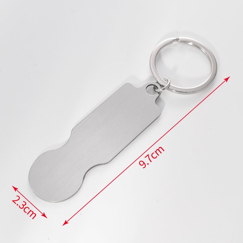 Coin Keychain Manufacturer - Shopping Cart Laser Logo European Trolley