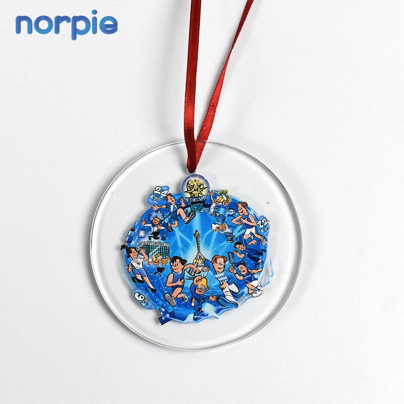 Glass Ornament Manufacturer - Personalized UV Blank Crystal Christmas Pendant