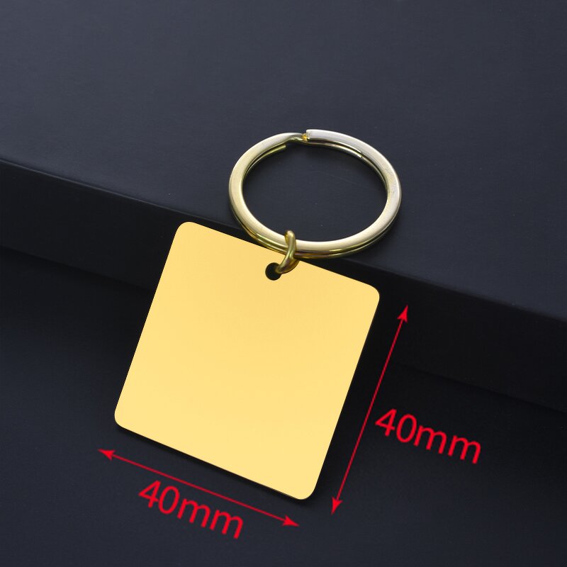 Metal Keychain Manufacturer - Custom Gold Plating Stainless Steel Pet Tag