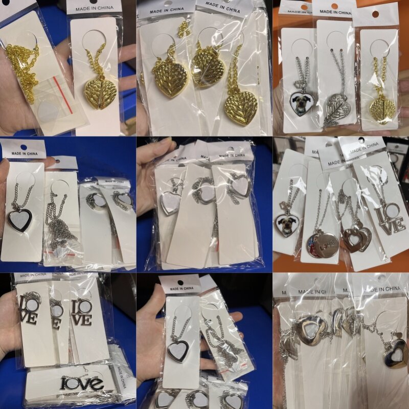 Heart Necklace Manufacturer - Custom Sublimation Diamond Pendant Jewelry