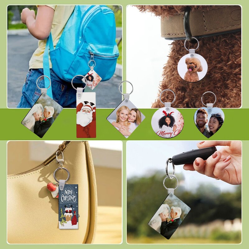 Wood Keychain Manufacturer - Wholesale Customized MDF Heart Sublimation