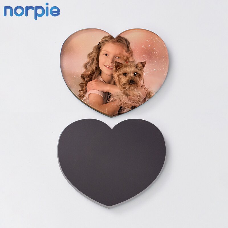 Fridge Magnet Manufacturer - Heart Shaped Sublimation Acrylic Magnetic Magnet