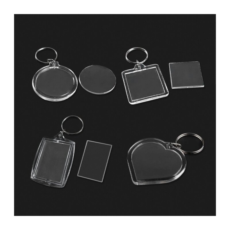 Acrylic Keychain Manufacturer - Transparent Double-sided PET Photo Keychain