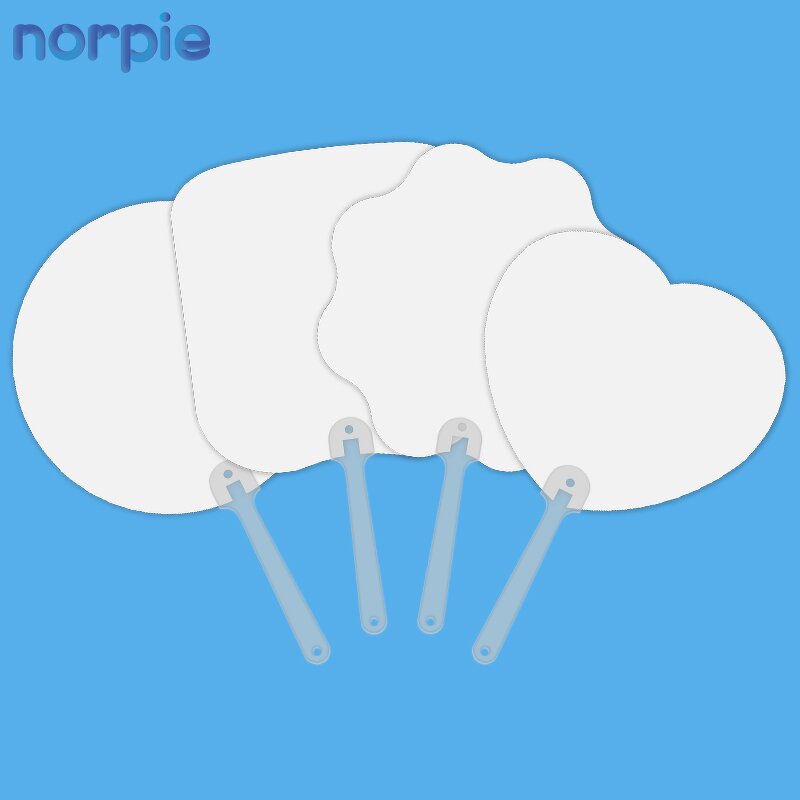 Hand Fan Manufacturer - Sublimation Blank PET Plastic Double-sided Flower