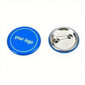 Tin Button Pin Manufacturer - Custom Logo Die Cutting CMYK Printing Souvenir