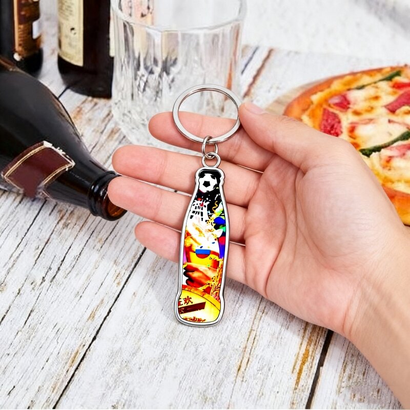 Bottle Opener Keychain Manufacturer - Promotion Sublimation Blank Key Rings