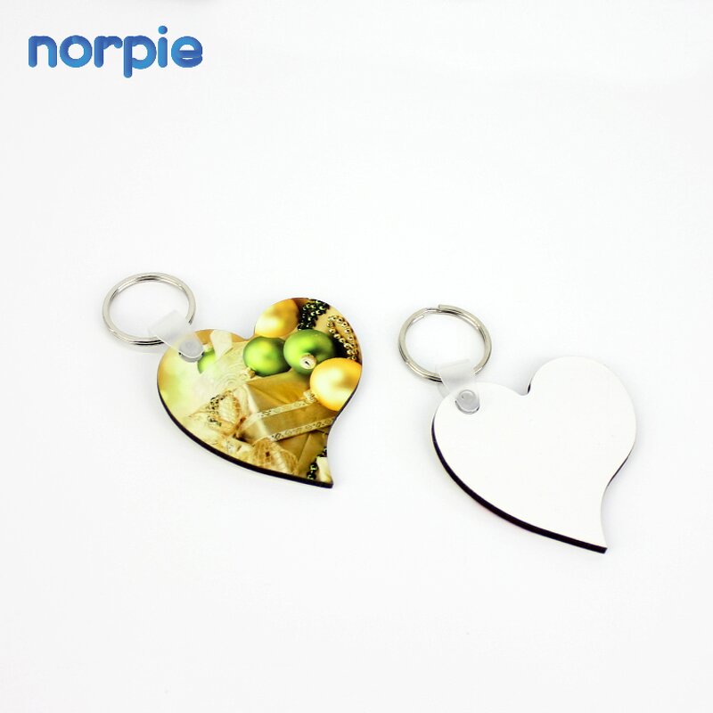 Wood Keychain Manufacturer - Wholesale Customized MDF Heart Sublimation