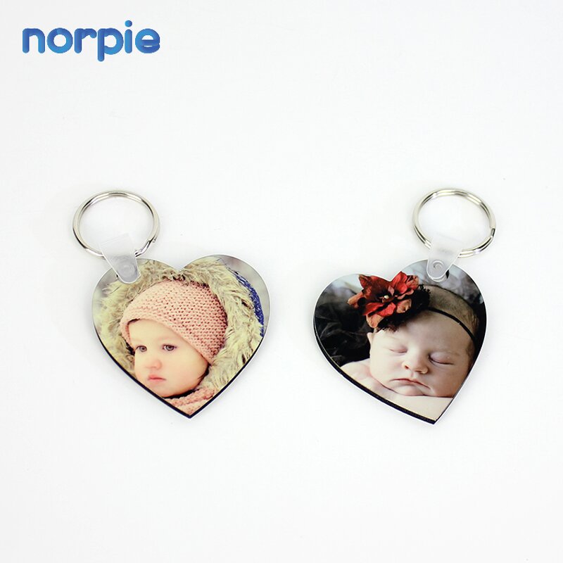 Wood Keychain Manufacturer - Wholesale Sublimation MDF Heart Blank Keychain