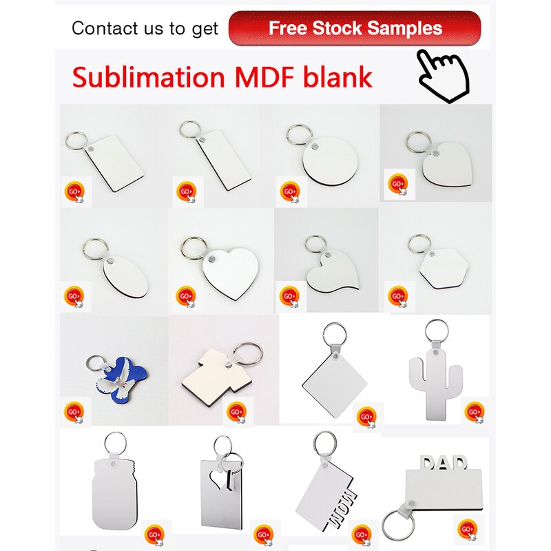 Wood Keychain Manufacturer - Wholesale Customized MDF Heart Sublimation