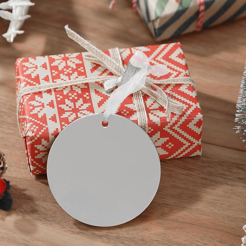 Acrylic Ornament Manufacturer - Custom Round Laser Engraving Blank Mirror