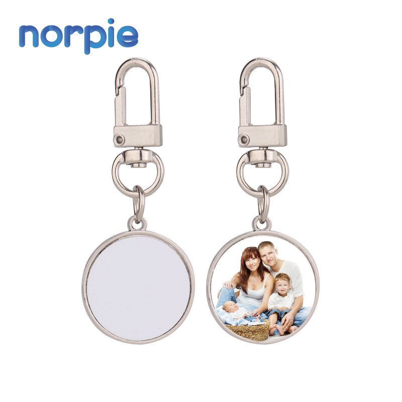 Heart Keychain Manufacturer - Gold Sublimation Metal Charm Promotion Gift