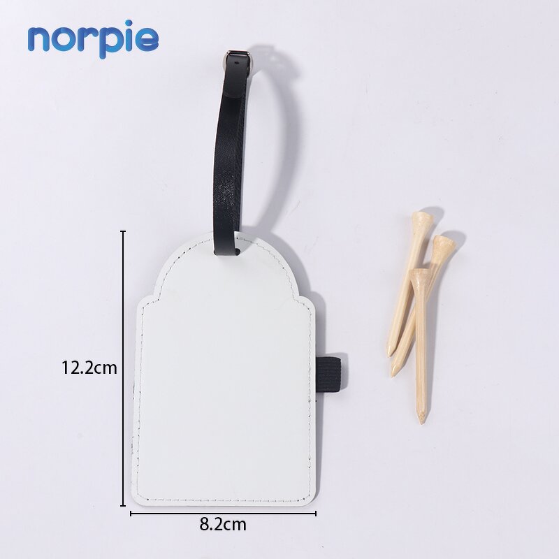 Golf Bag Tag Manufacturer - Sublimation Blank with Wooden Tees Father's Day