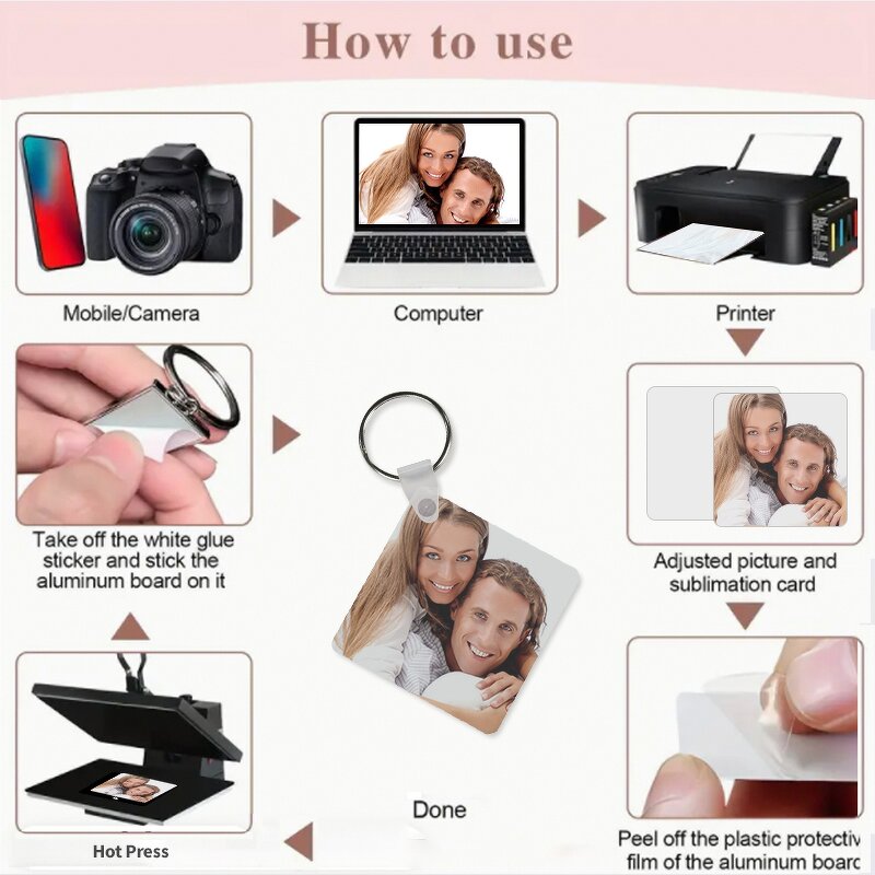 Acrylic Keychain Manufacturer - DIY Double-Size Printed Plastic Photo Frame