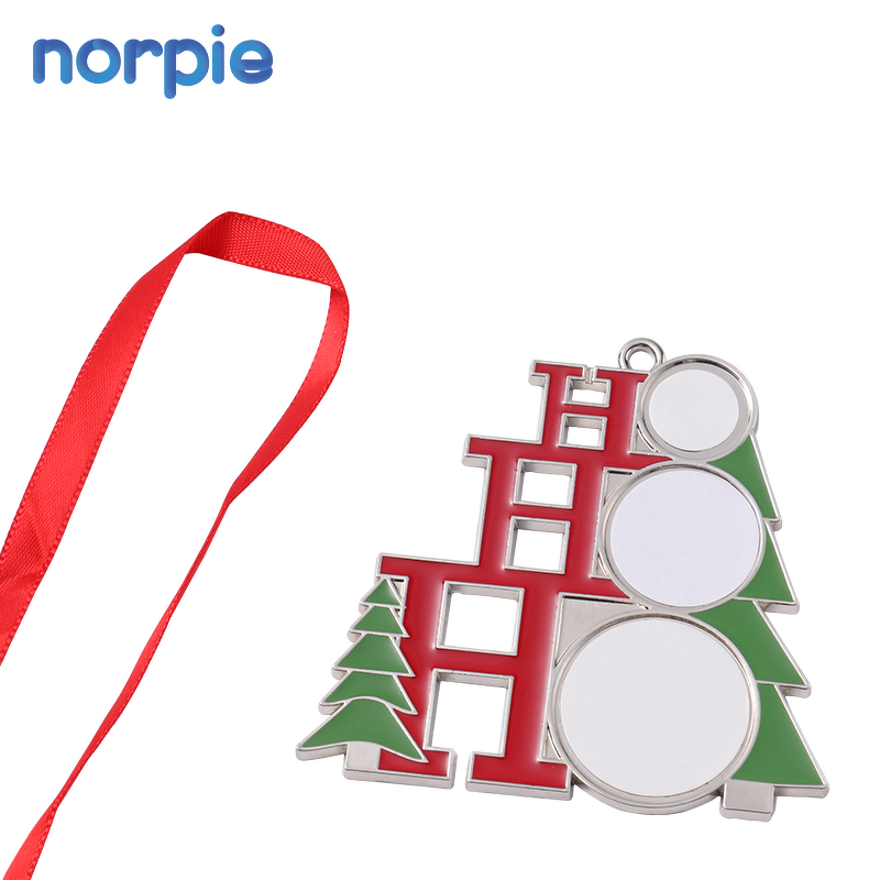 Metal Ornament Manufacturer - Stock Available Sublimation Christmas Pendent
